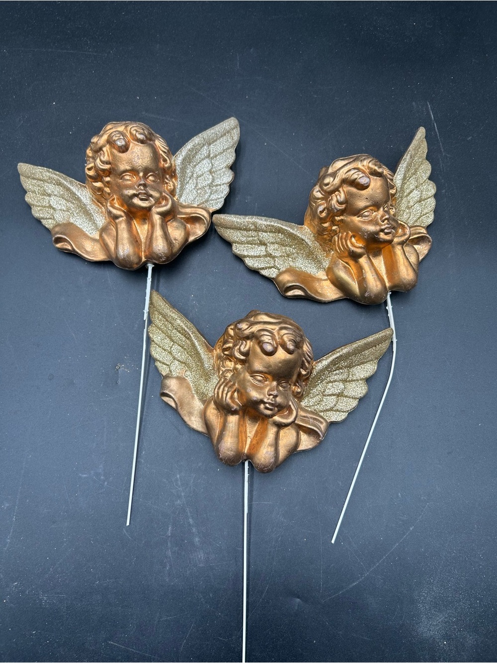 Gold Angel Wing Party Picks -Hollywood Regency, Christmas decor